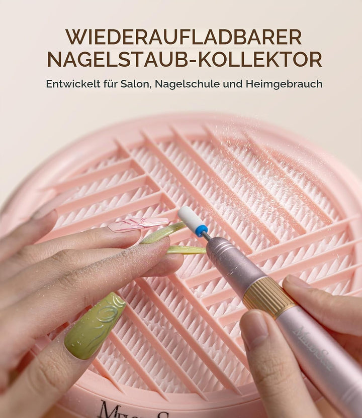 MelodySusie SProR Wiederaufladbarer Nagelstaubsauger, Vakuum Professioneller Staubabsaugung mit Filt