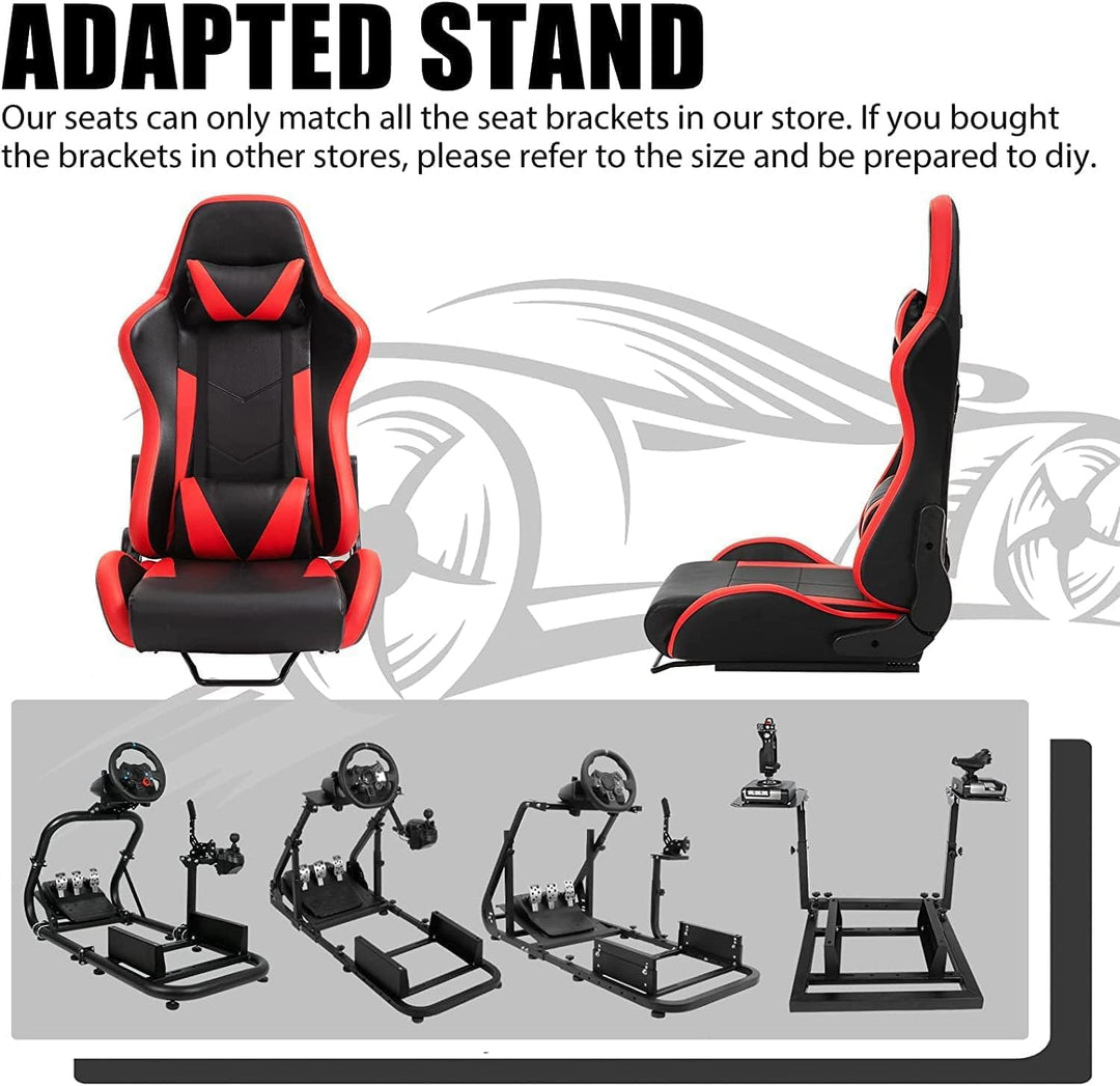 Dardoo Racing Gaming Schalensitz mit verstellbarem Doppelschieber Adapt Racing Simulator Cockpit Dri