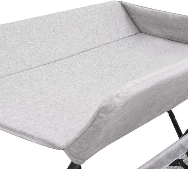 vidaXL Wickeltisch mit seitlichen Staufächern Zusammenklappbar Wickelauflage Kommode Mulde Unterlage