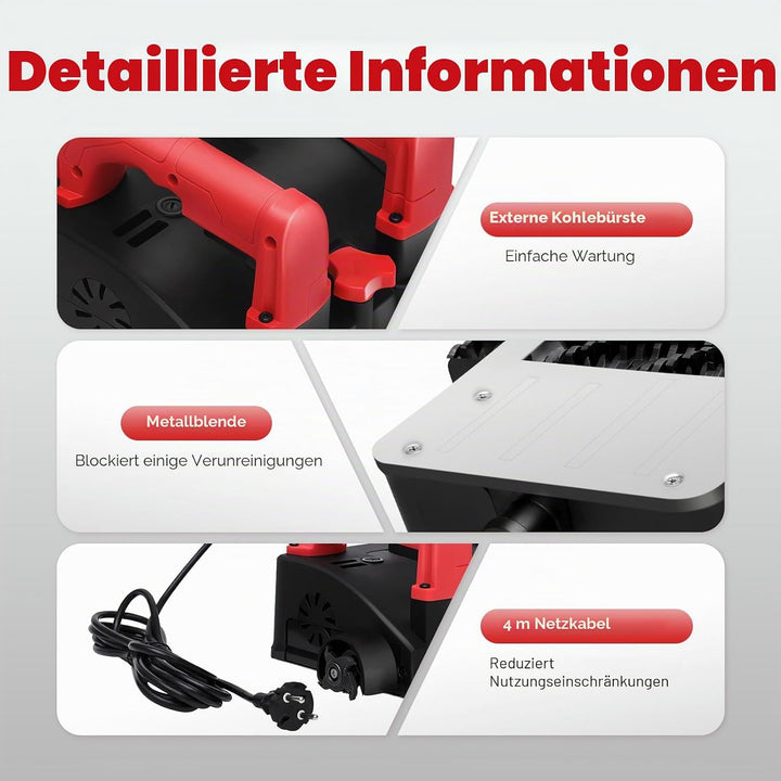 Elektrische Power Schaufel Wand Maschine, 1200W Tapetenentferner Maschine 1000-4000u/min Elektrische