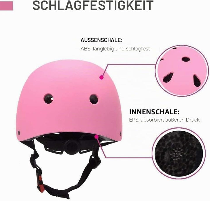 XJD Fahrradhelm für Kinder, Verstellbare Kinderhelm Skaterhelm Kinder Helm für Fahrrad Skateboard Sc