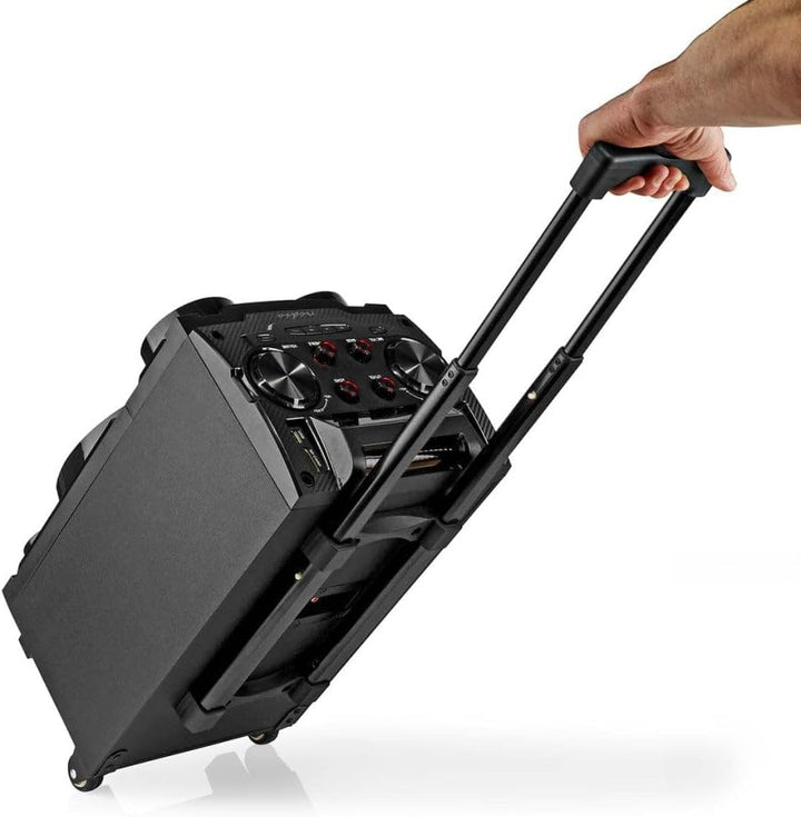 Nedis Bluetooth®-Party-Lautsprecher | max. Batteriespielzeit: 6.5 Std | 120 W | Tragegriff | Partyli