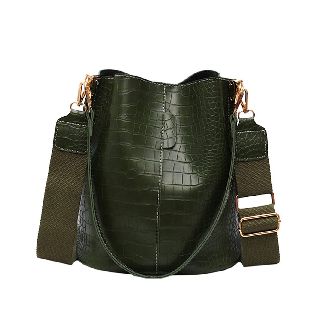 BUKESIYI Damen Tasche Umhängetasche Handtasche Frauen Klein Schultertasche Weekender Lack PU Leder C
