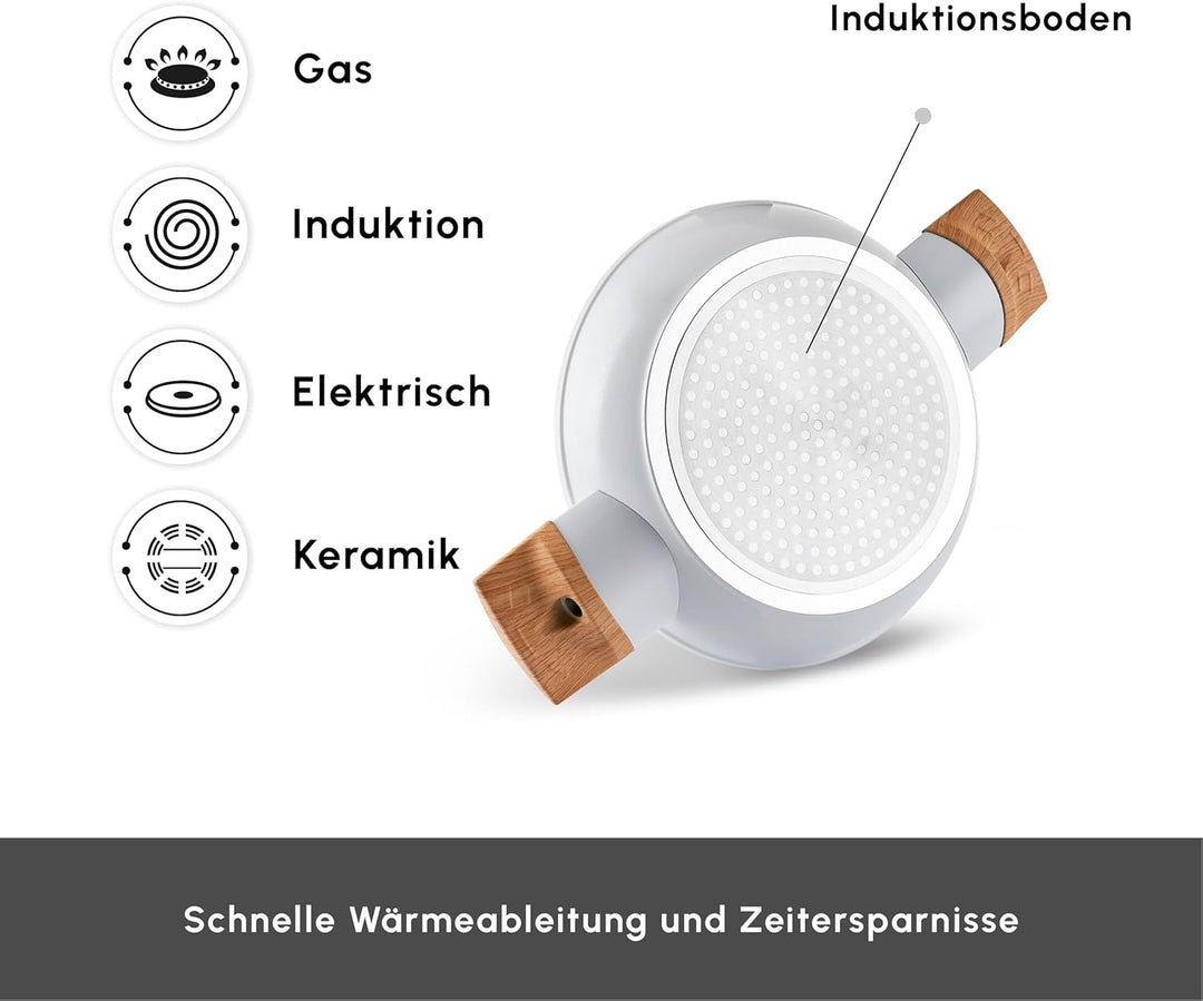 KARACA Schalenset Schweizer Mandeln 6 teilig für Snacks und Nüsse Creme Mandelförmig Flach, Elegante
