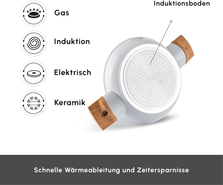 KARACA Schalenset Schweizer Mandeln 6 teilig für Snacks und Nüsse Creme Mandelförmig Flach, Elegante