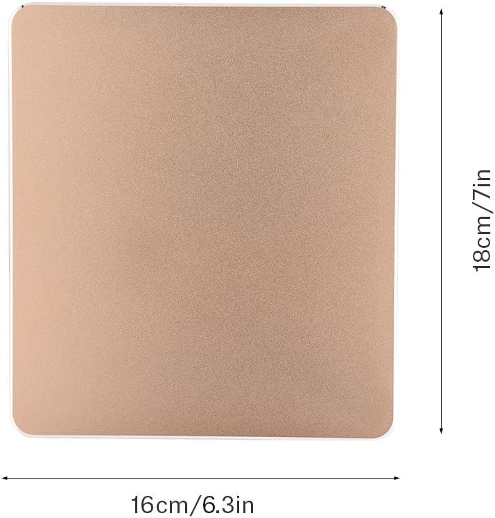 Tonysa Gaming Mauspad,Aluminium rutschfeste Maus Matte,Anti-Rutsch 18 mm x 16 mm Mausunterlage für P