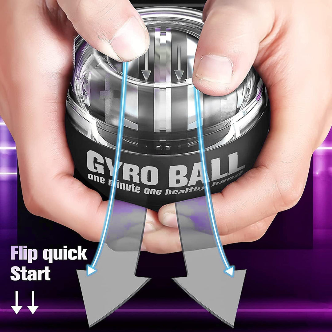 Handgelenkball, Gyroball, Handtrainer Fingertrainer, Griffkraft Trainer Trainingsset, Gyor Ball mit