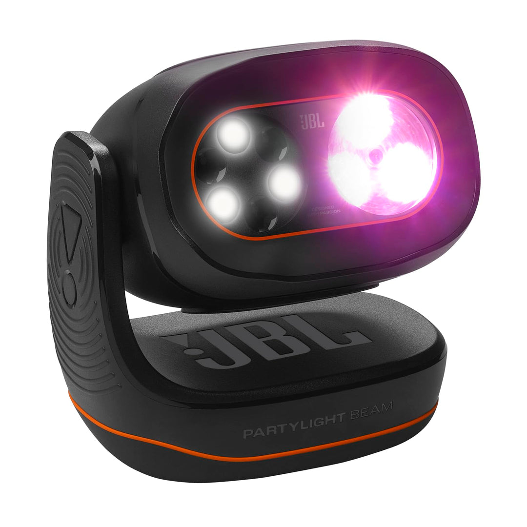 JBL PartyLight Beam, Bluetooth-RGB-LED-Lichteffektprojektor für JBL PartyBox -Lautsprecher, Party-Be