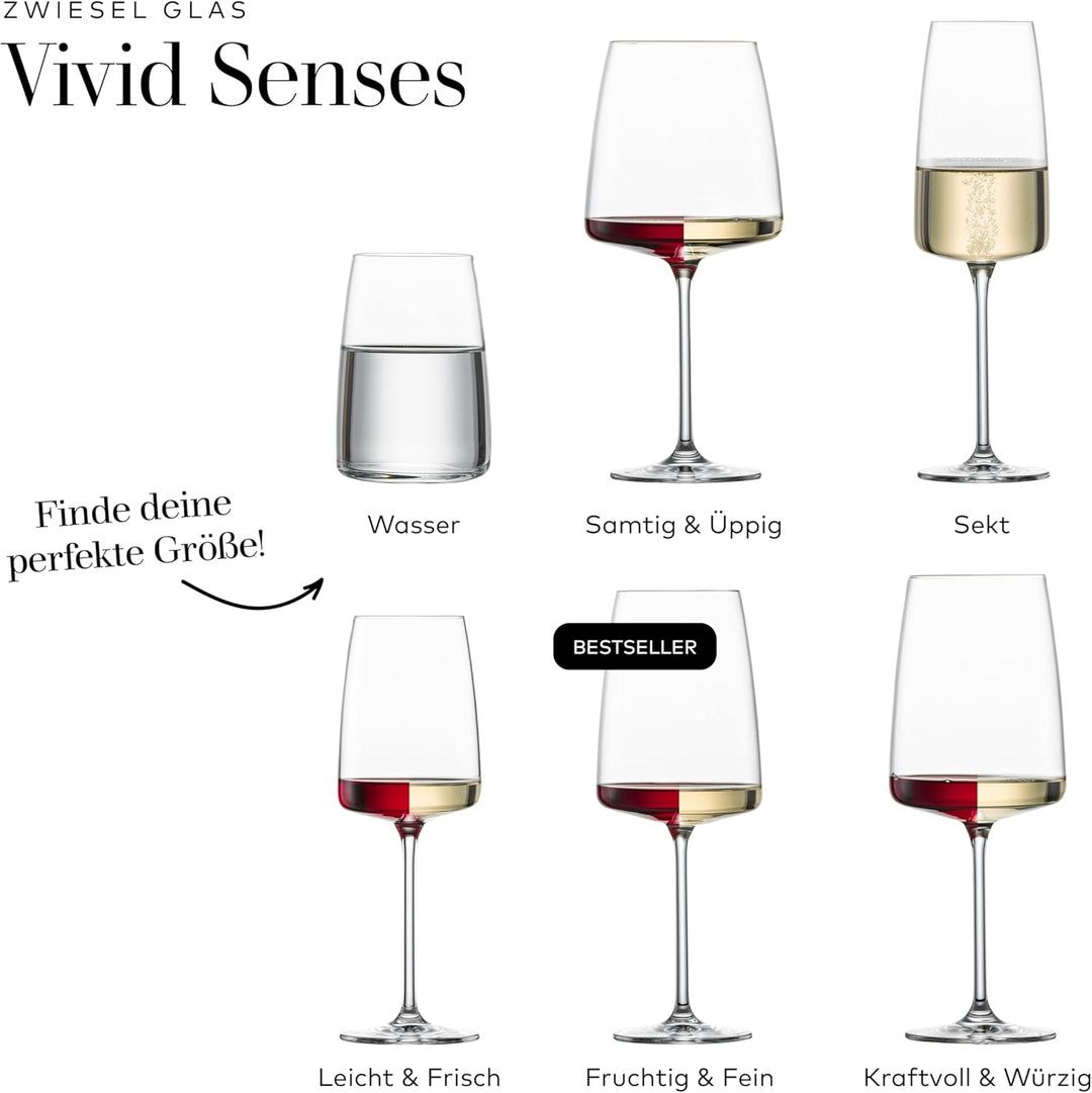 Zwiesel Glas Dekanter Vivid Senses, handgefertigte vielseitig einsetzbare Glas-Karaffe, robustes Tri
