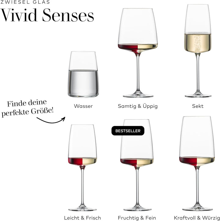 Zwiesel Glas Dekanter Vivid Senses, handgefertigte vielseitig einsetzbare Glas-Karaffe, robustes Tri