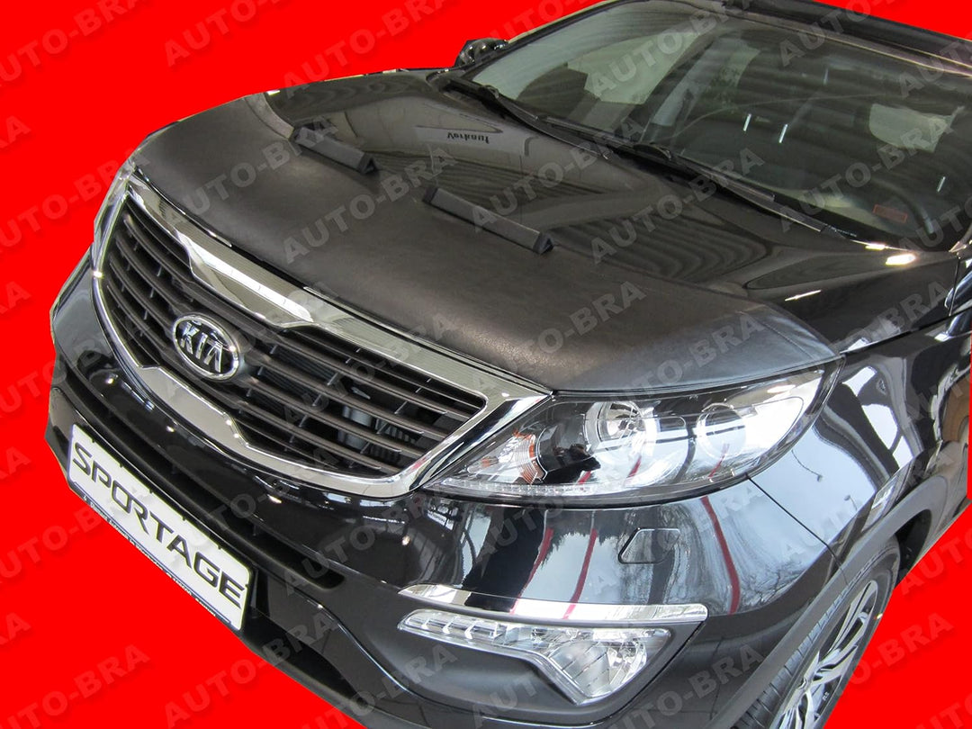 AB-00806 CARBON OPTIK AUTO BRA kompatibel mit KIA Sportage Bj. 2010-2015 Haubenbra Steinschlagschutz