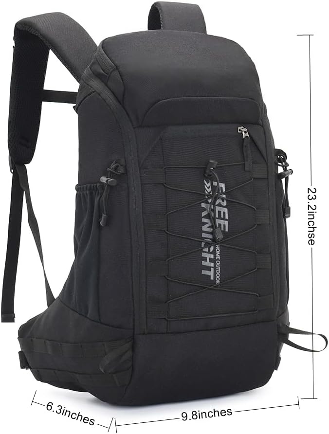 Bseash 40L Leichter wasserdichter Wanderrucksack mit Regenschutz, Outdoor Sport Reise Tagesrucksack