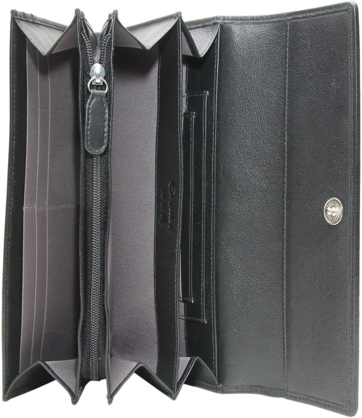 Esquire Viktoria Geldbörse RFID Leder 18,5 cm Schwarz Einheitsgrösse, Schwarz Einheitsgrösse