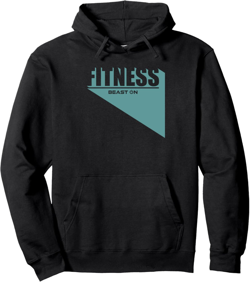 Fitness blau Gym Bodybuilding Training modernes Fitness Pullover Hoodie