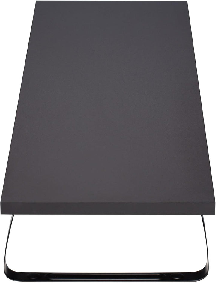 IDIMEX Monitorständer Milford - Desktop-Organizer, Schwarz, 100x27x13 cm, Belastbar bis 20kg, Modern