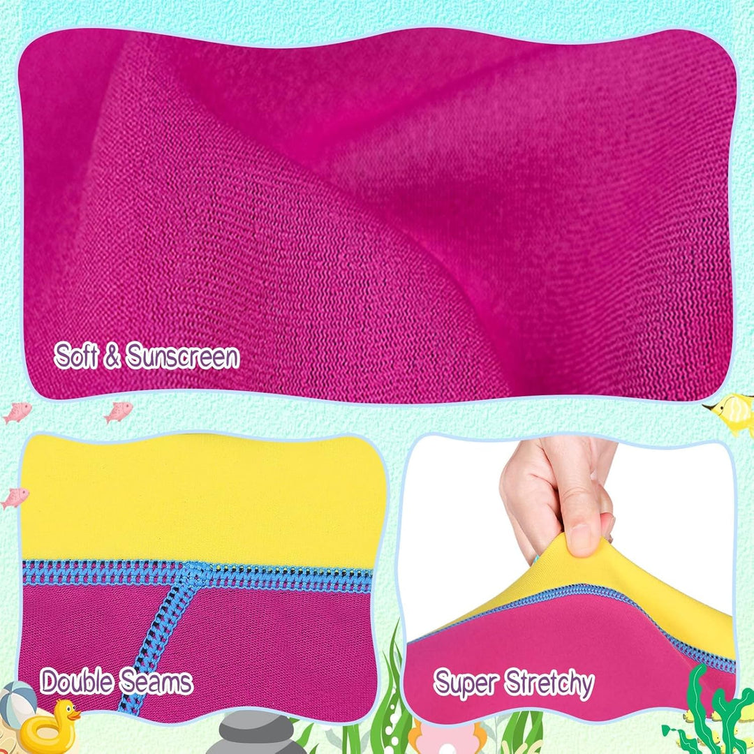 Neoprenanzug Kinder in 3MM, UPF50+ Neopren Lang Schutz vor Sonnenbrand, bequemer Frontreissverschlus