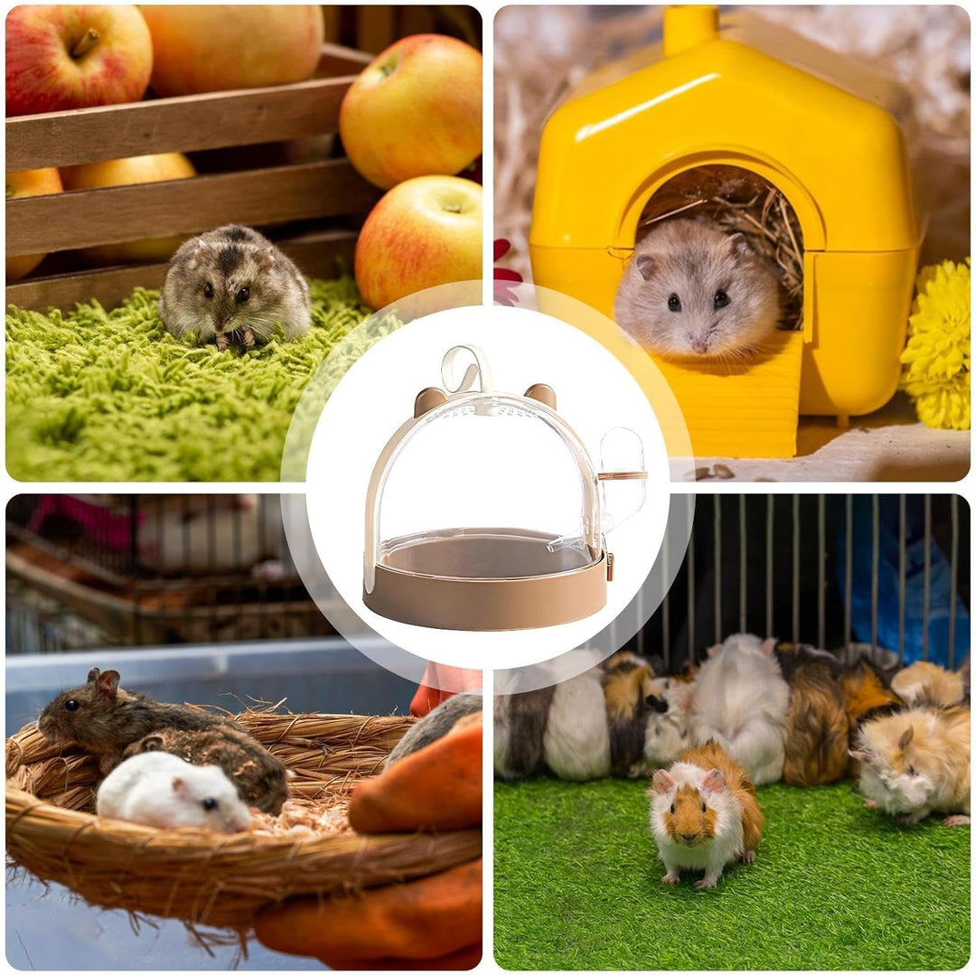 Portable Hamster Carrier Cage | Small Animal Travel Cage with Water Bottle | Ventilated Hamster Cage