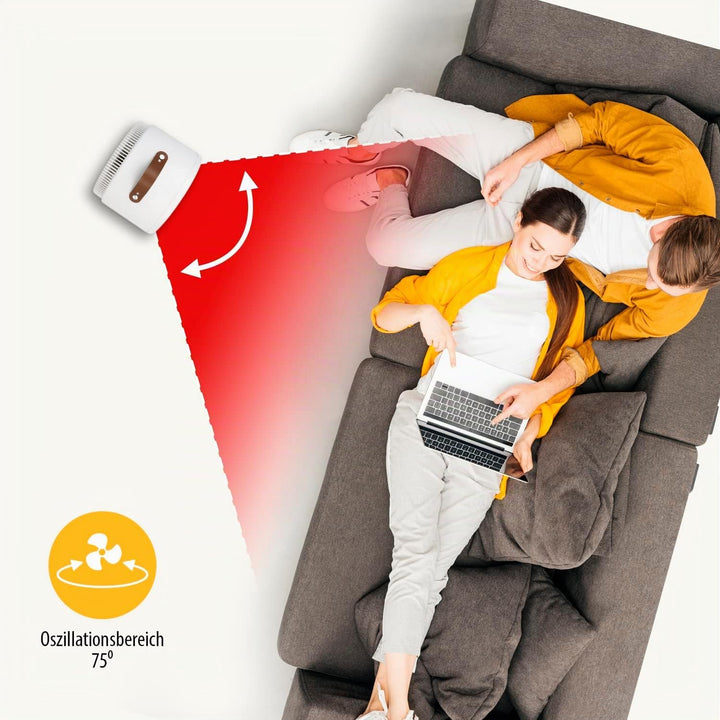 Tristar KA-5140 2-in-1 - Elektrische Heizung und Ventilator - 4 Einstellungen - 2.000 W - Zusatzheiz