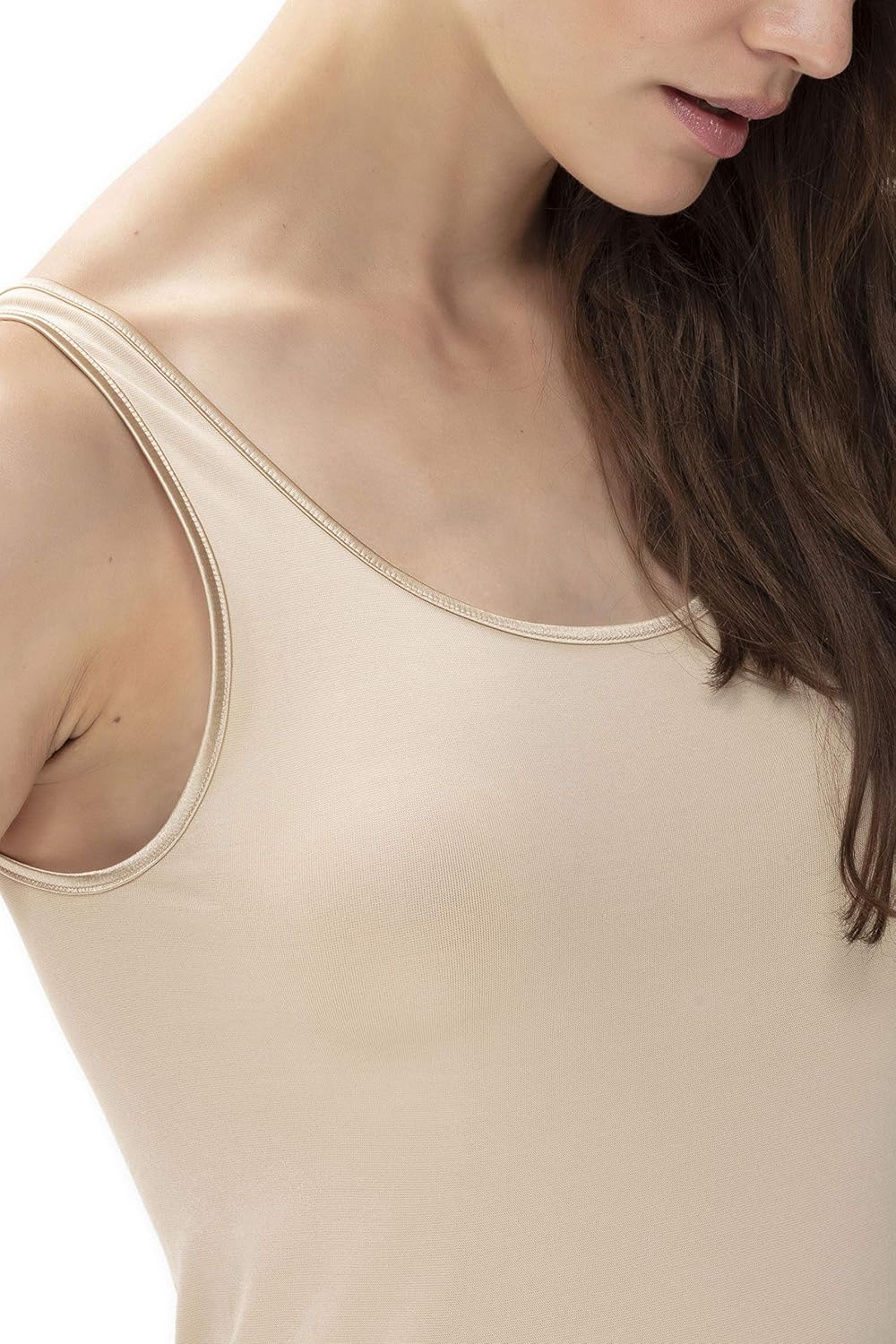 Mey Tagwäsche Serie Emotion Damen Tops breiter Träger 55204 M Beige, M Beige
