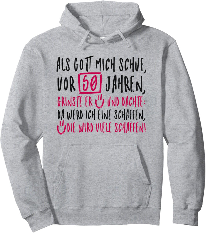 Als Gott mich vor 50 Jahren schuf - 50ster Geburtstag Frauen Pullover Hoodie