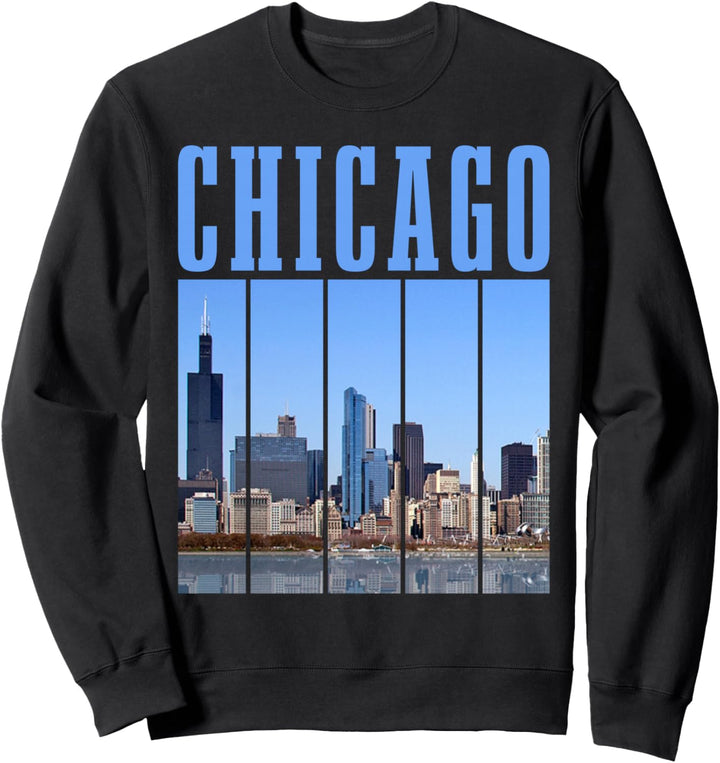 Chicago Skyline Illinois Vintage Pride Chicago Sweatshirt