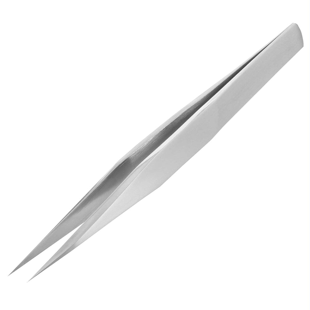 Pinzette mit festen Armen (nicht biegsam), 125 mm, spitze Enden, extra feine Spitzen, Edelstahl, her