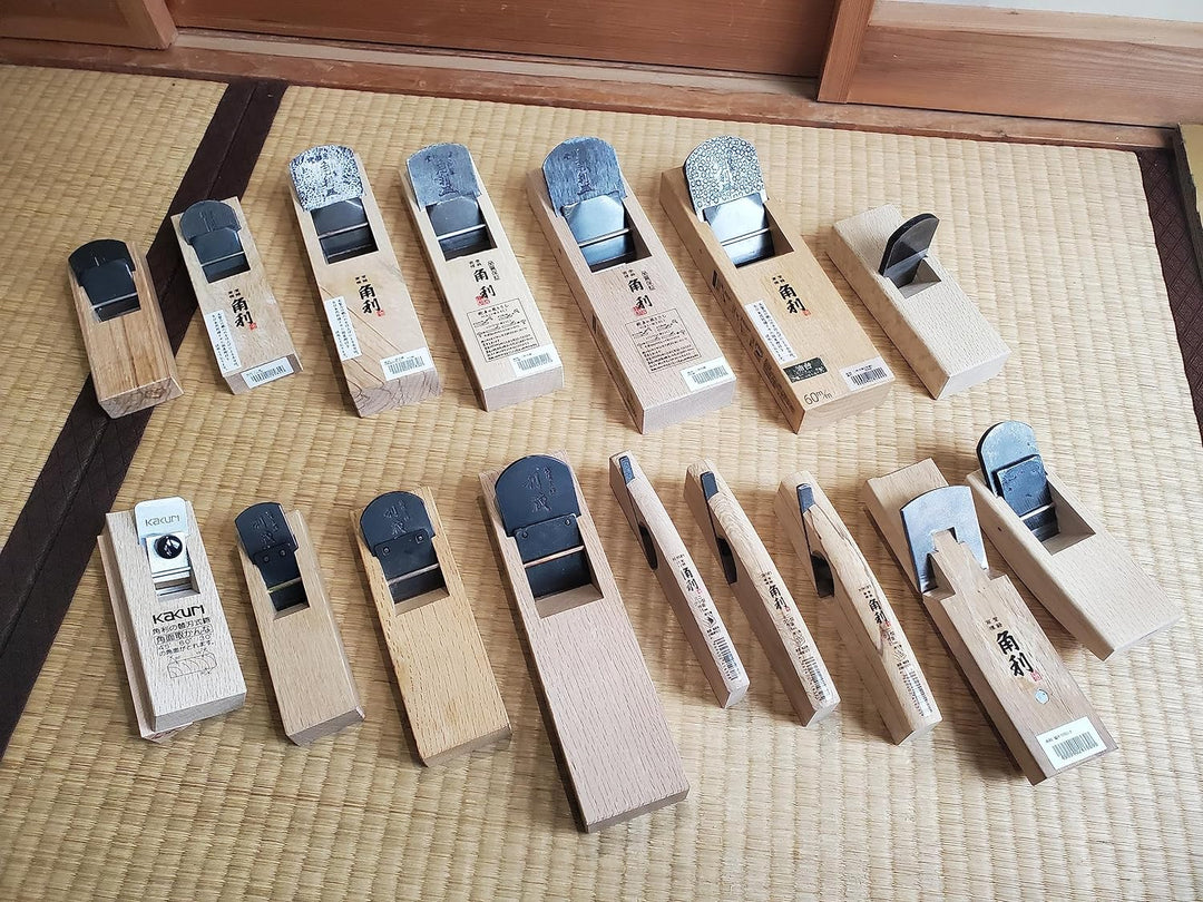 KAKURI Japanischer Blockhobel, 50 mm für Holzbearbeitung, Kanna Japanischer Glätthobel, manueller Ha
