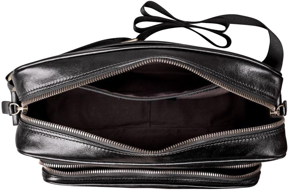 Maxwell Scott - Luxus-Messenger-Schultertasche aus Leder mit robustem Gurt für Herren - Handgefertig