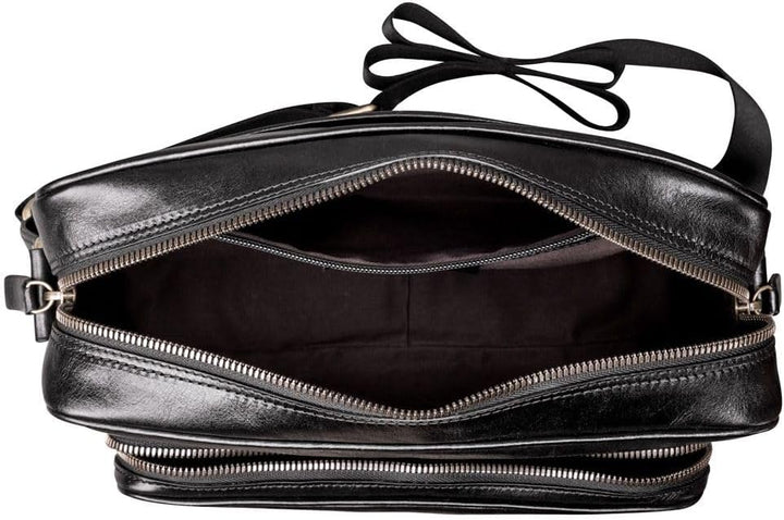 Maxwell Scott - Luxus-Messenger-Schultertasche aus Leder mit robustem Gurt für Herren - Handgefertig