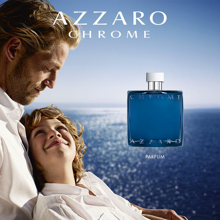 Azzaro Chrome, Parfüm für Herren, Eau de Parfum, Frischer und zitrischer Duft mit Bergamotte, Tannen