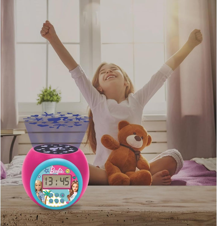 Lexibook, Barbie, Projektor-Wecker, RL977BB | Deckenprojektion, Timer, LCD-Display, Schlummerfunktio