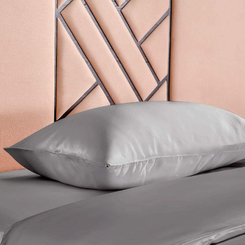 THXSILK 100% 19 Momme Seide Kissenbezug Kissenhülle mit Reissverschluss - Seide Kissen Bezug - Super