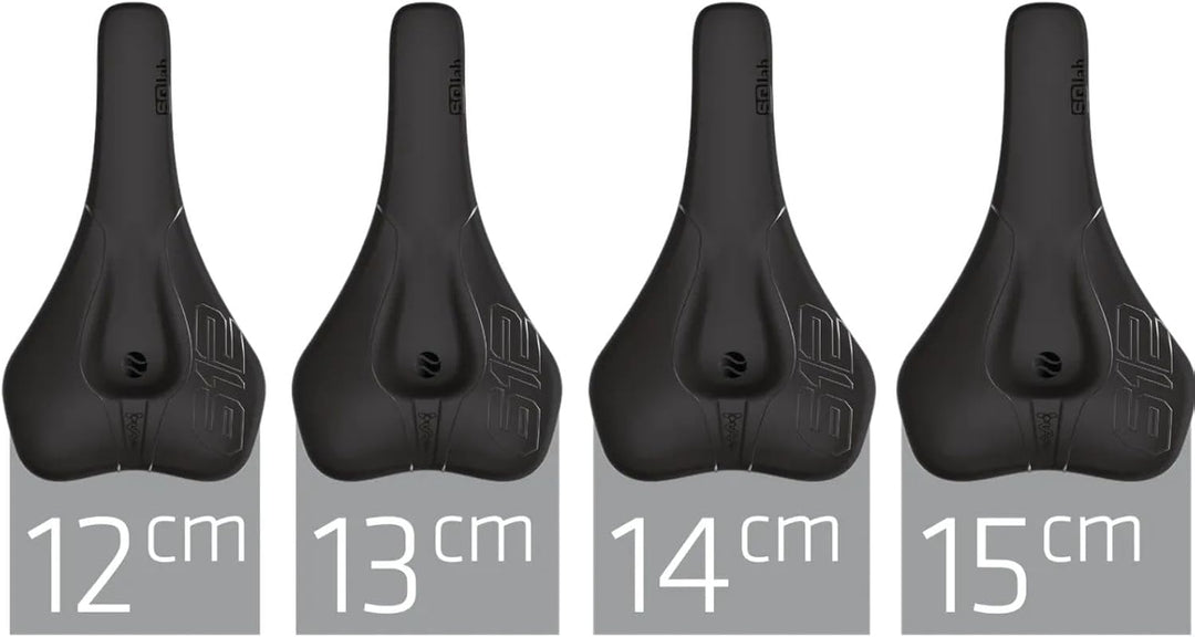 SQlab Sattel 612 Ergowave Carbon Fahrrad 14 cm Schwarz, 14 cm Schwarz