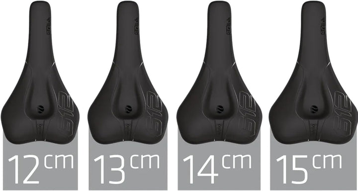 SQlab Sattel 612 Ergowave Carbon Fahrrad 14 cm Schwarz, 14 cm Schwarz