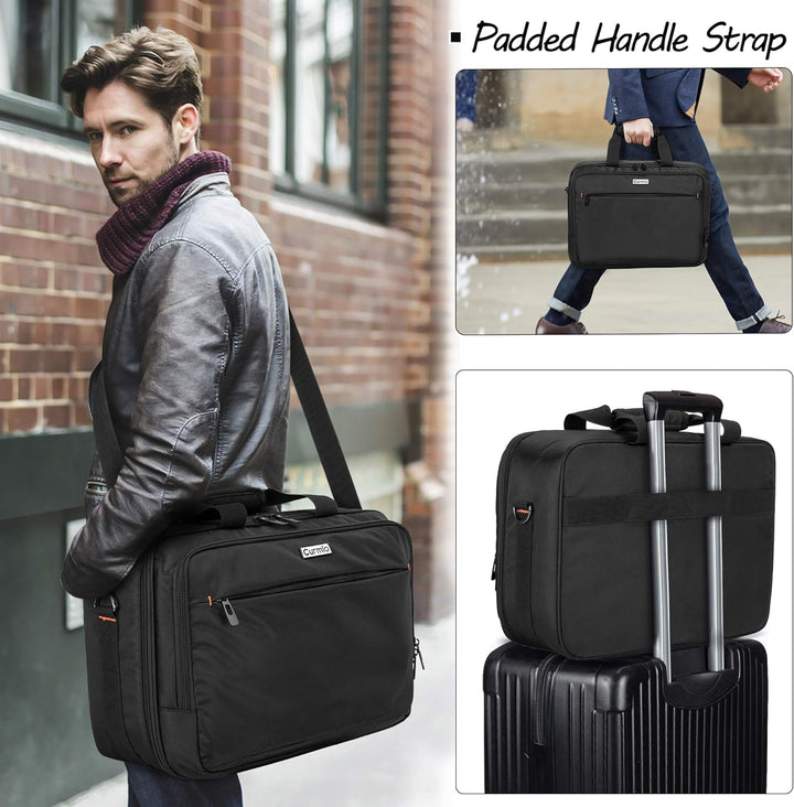 CURMIO Beamertasche für Beamer, Projektor Reisetasche mit Separatem Fach für Laptop, Beamer Tasche f