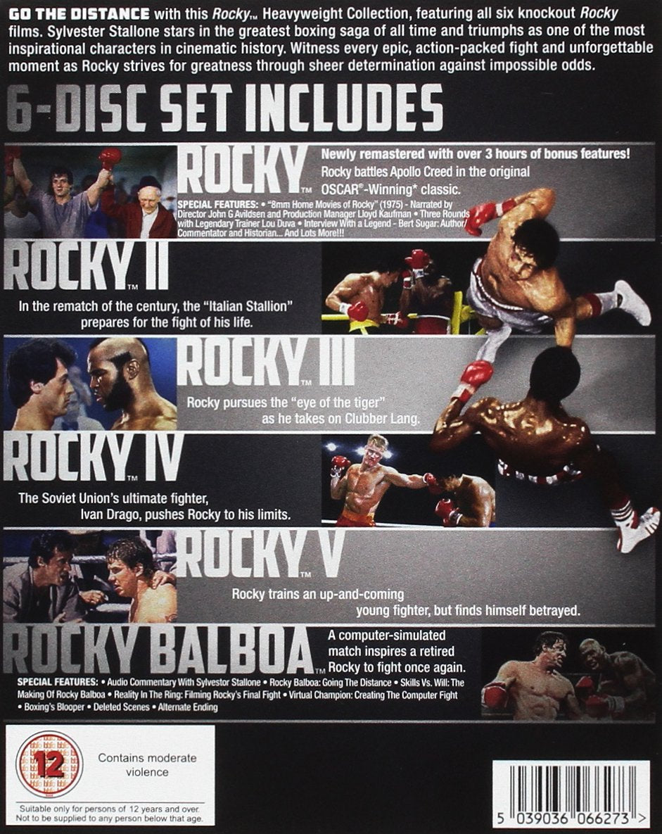 Rocky The Complete Saga (6 Titles) BD [Blu-ray] [UK Import], Blu-ray