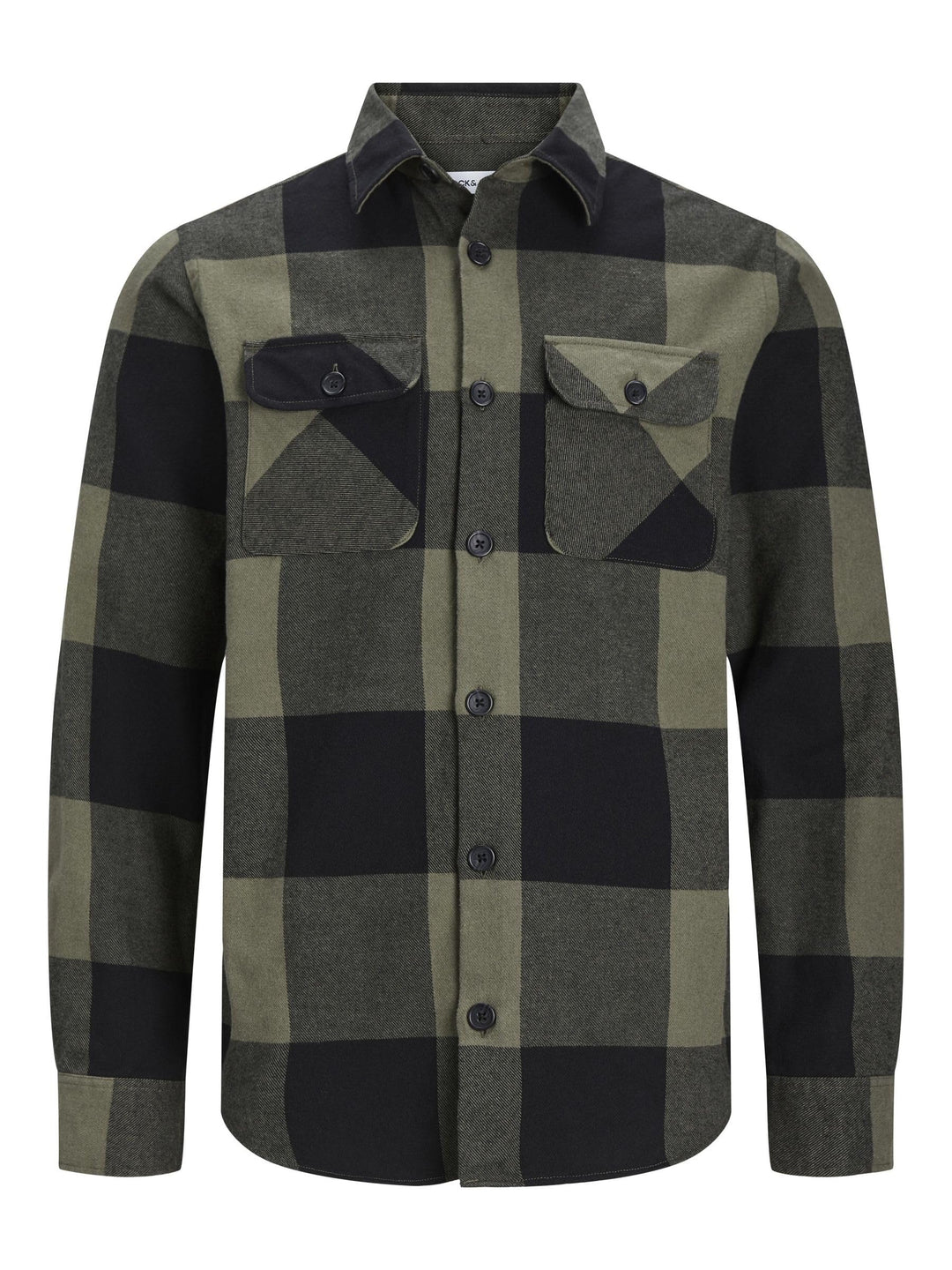 JACK & JONES Male Overshirt Comfort Fit Overshirt S Dusty Olive, S Dusty Olive