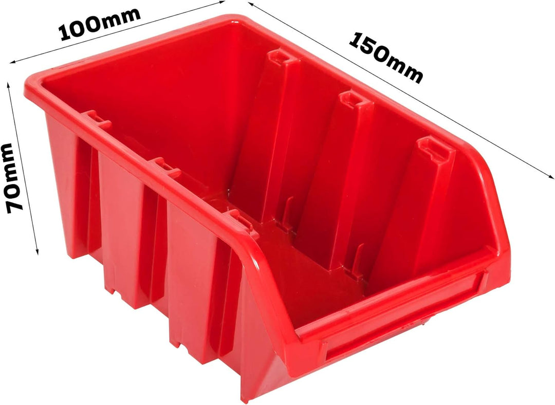 Lagersystem Wandregal 1152 x 780 mm, Werkzeughalterungen, Stapelboxen Schüttenregal Sichtlagerkästen