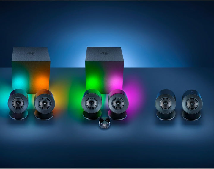 Razer Nommo V2 X - Full-Range-2.0-Gaming-Lautsprecher für PC (Zwei 3-Zoll-Full-Range-Treiber, THX Sp