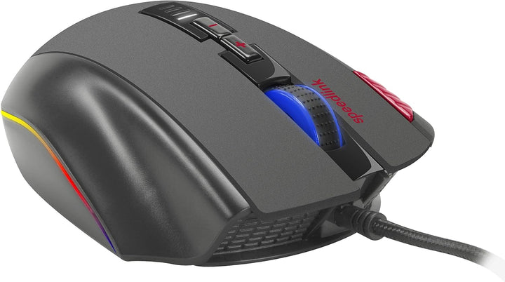 Speedlink TARIOS RGB Gaming Mouse - USB Maus mit RGB Beleuchtung für Büro/Home Office (12 programmie