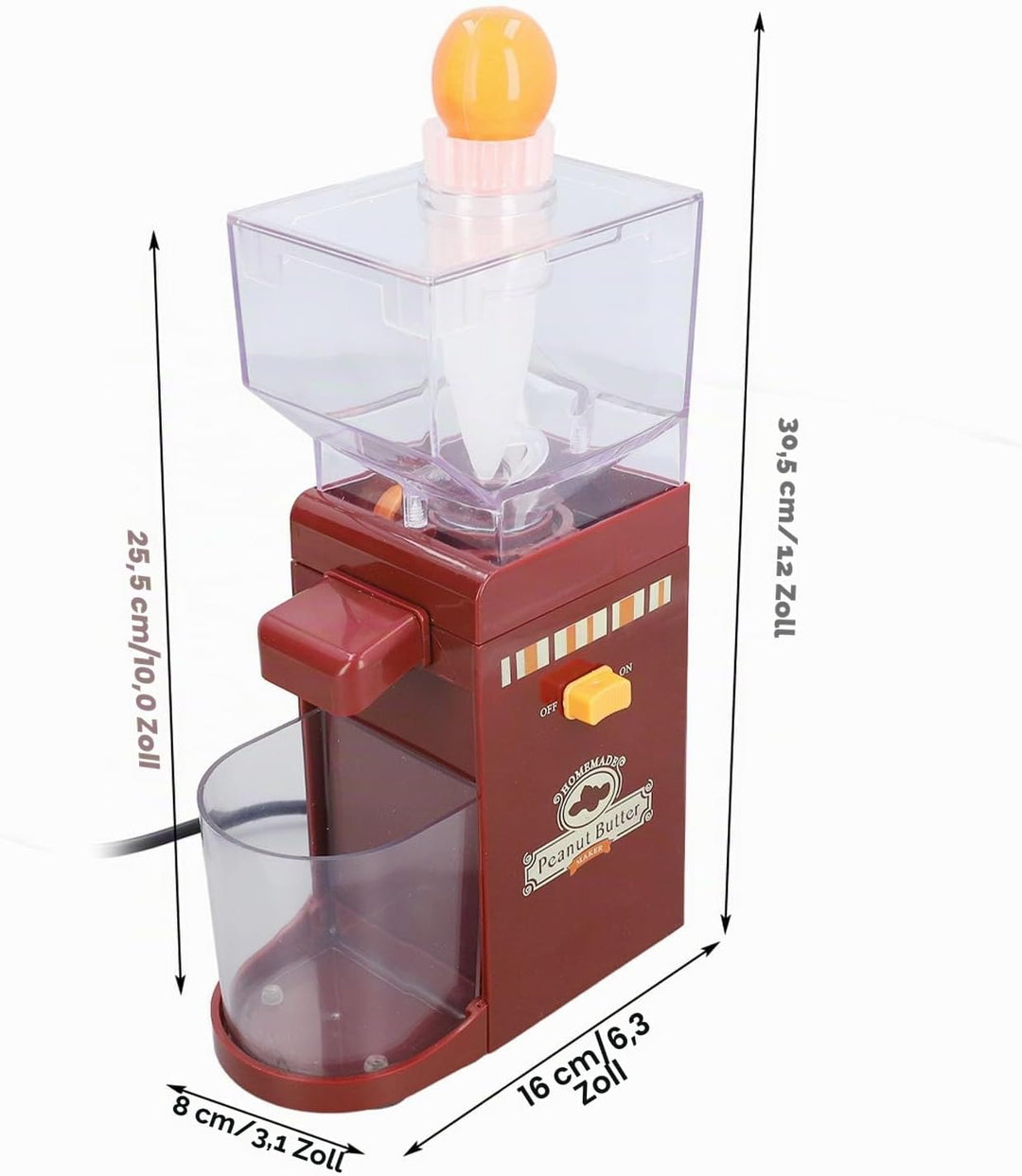 Erdnussbuttermaschine erdnussbutter maschine Elektrische Getreidemühle für zu Hause, Rutschfeste Ses