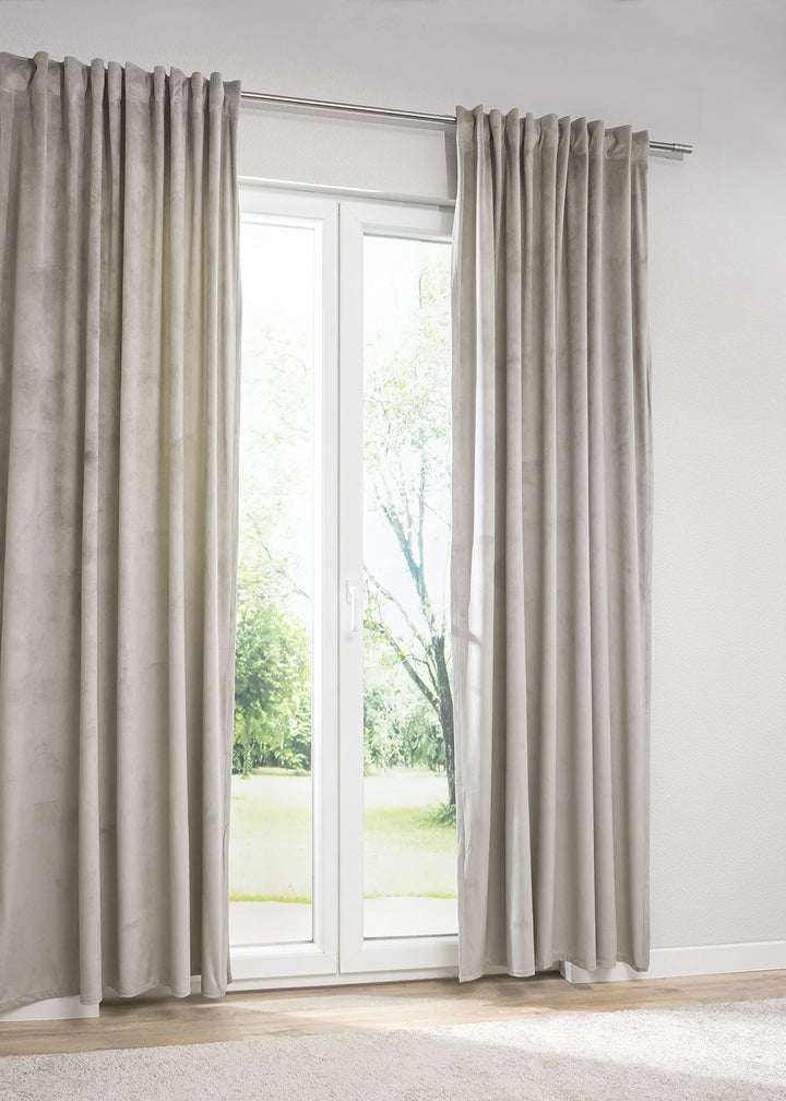 Dekoschal Prentiss #1W in den Massen (B x H): 135cm x 245cm in Edelstahl/Grau 135 x 245 cm (B x H) E