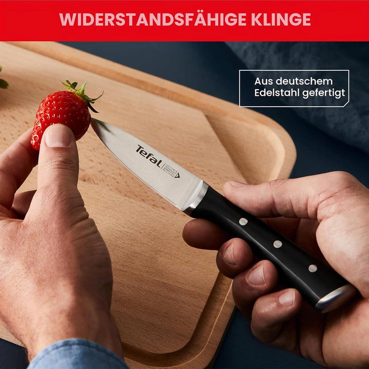 Tefal Ice Force Set mit 4 Messern | Kochmesser 20 cm | Fleischmesser 20 cm | Universalmesser 11 cm |