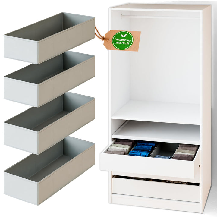 PAX Schubladen Organizer, Boxen zur Kleiderschrank Organisation, Ordnungssystem für Schubkasten 50cm