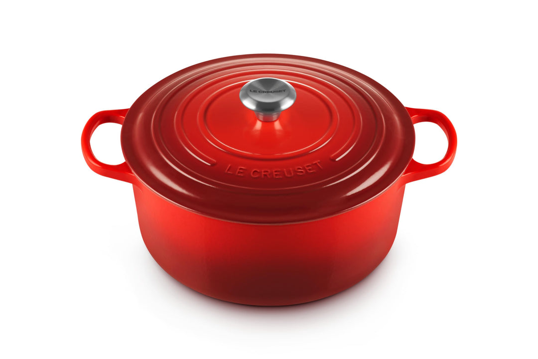 Le Creuset Signature Gusseisen-Bräter mit Deckel, Ø 28 cm, Rund, Für alle Herdarten und Induktion ge