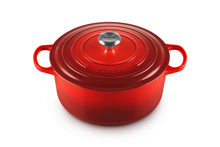 Le Creuset Signature Gusseisen-Bräter mit Deckel, Ø 28 cm, Rund, Für alle Herdarten und Induktion ge