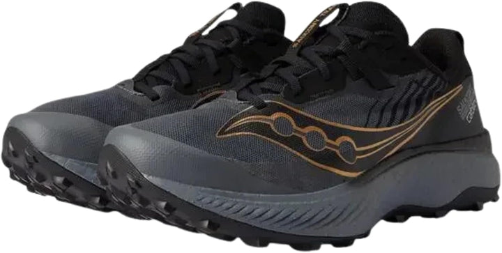 Saucony Herren Endorphin EdgeTraillaufschuh 41 EU Schwarz Goldstich, 41 EU Schwarz Goldstich
