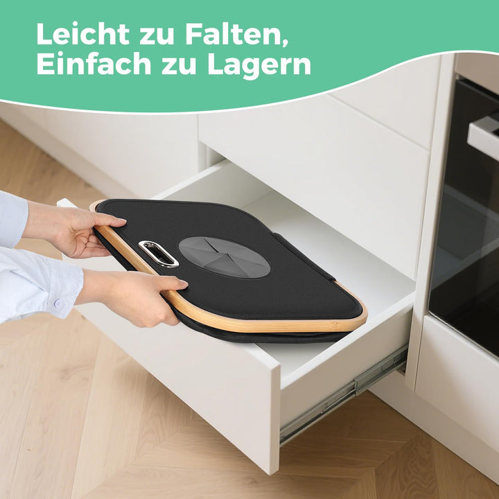 OUSFOT Pfandflaschen Sammelbehälte, 105L Leergut Sammelbehälter Schwarz Pfandflaschen Behälter Geeig