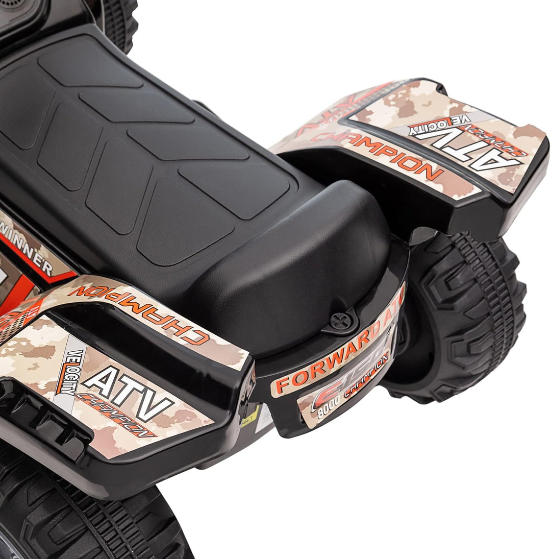HOMCOM Kinder Quad Elektro 6V Kinderquad mit Vorwärtsfunktion, Musik, Elektro-Quad für Kinder 1,5-3