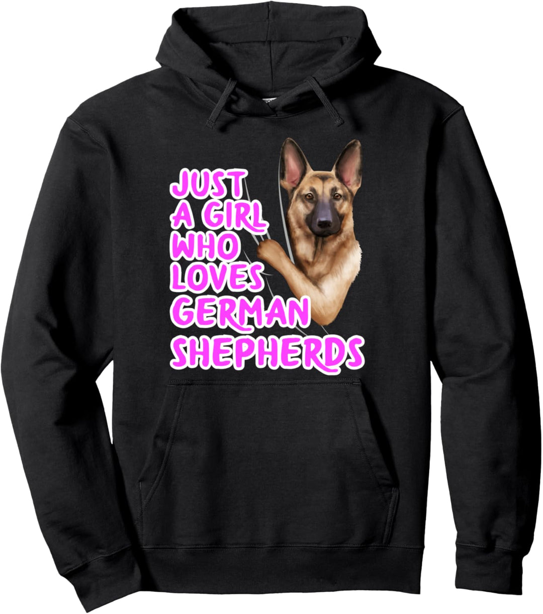 Hunde Outfit Damen Mädchen Geschenk Deutscher Schäferhund Pullover Hoodie
